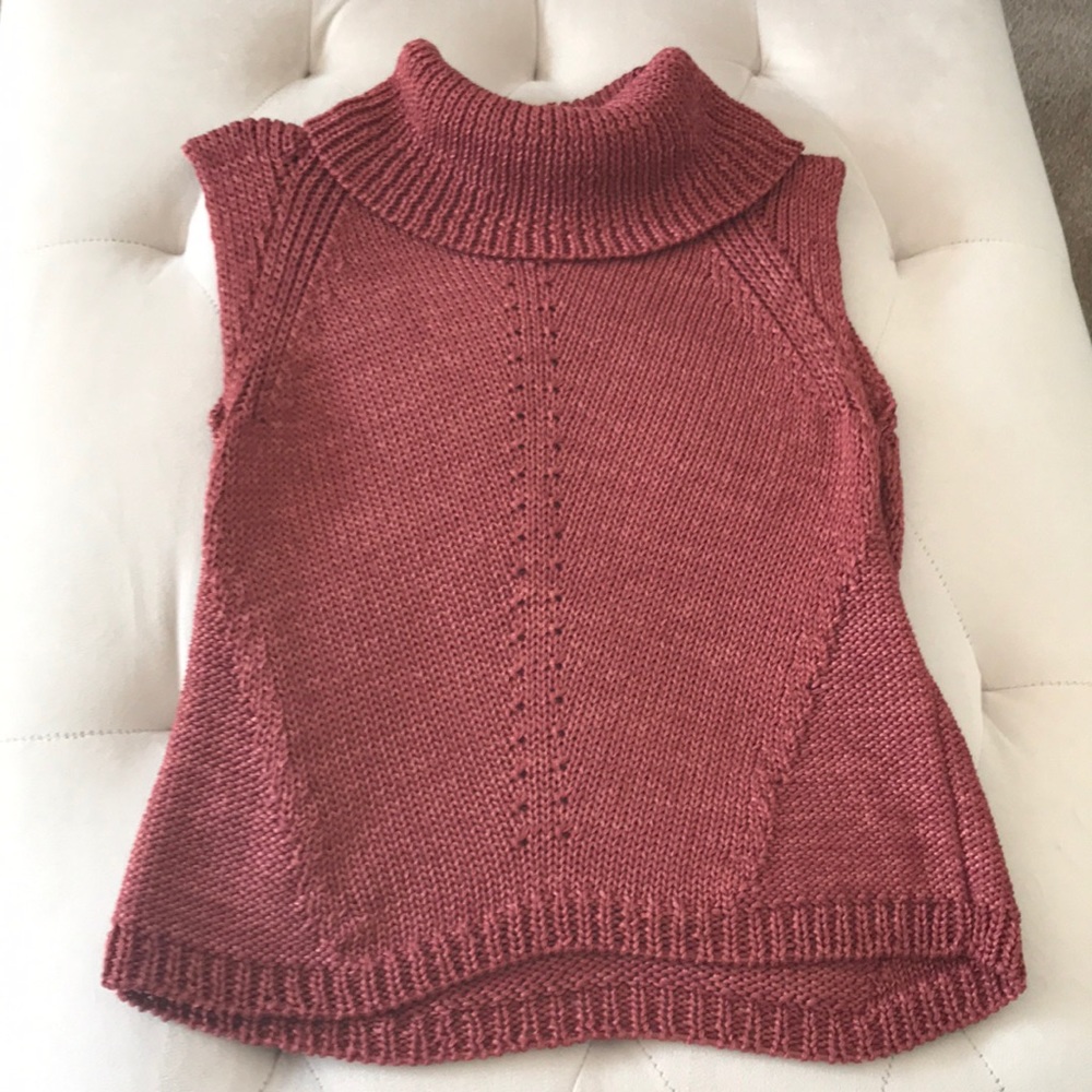 Burgundy Brushed w Rose Gold Sweater